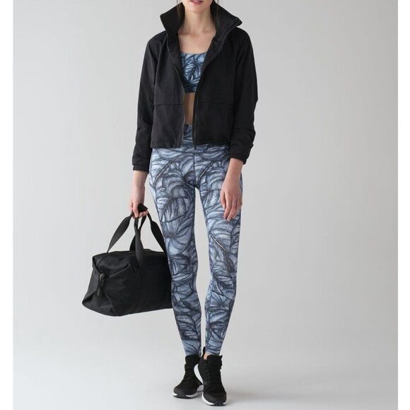 Lululemon Wunder Under High Rise Leggings Nulux Concrete Jungle Blue Size 10 - Picture 2 of 10